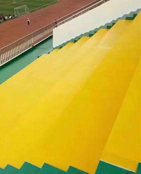 满城球场台阶翻新修补改造